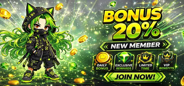 WELCOME BONUS 20%